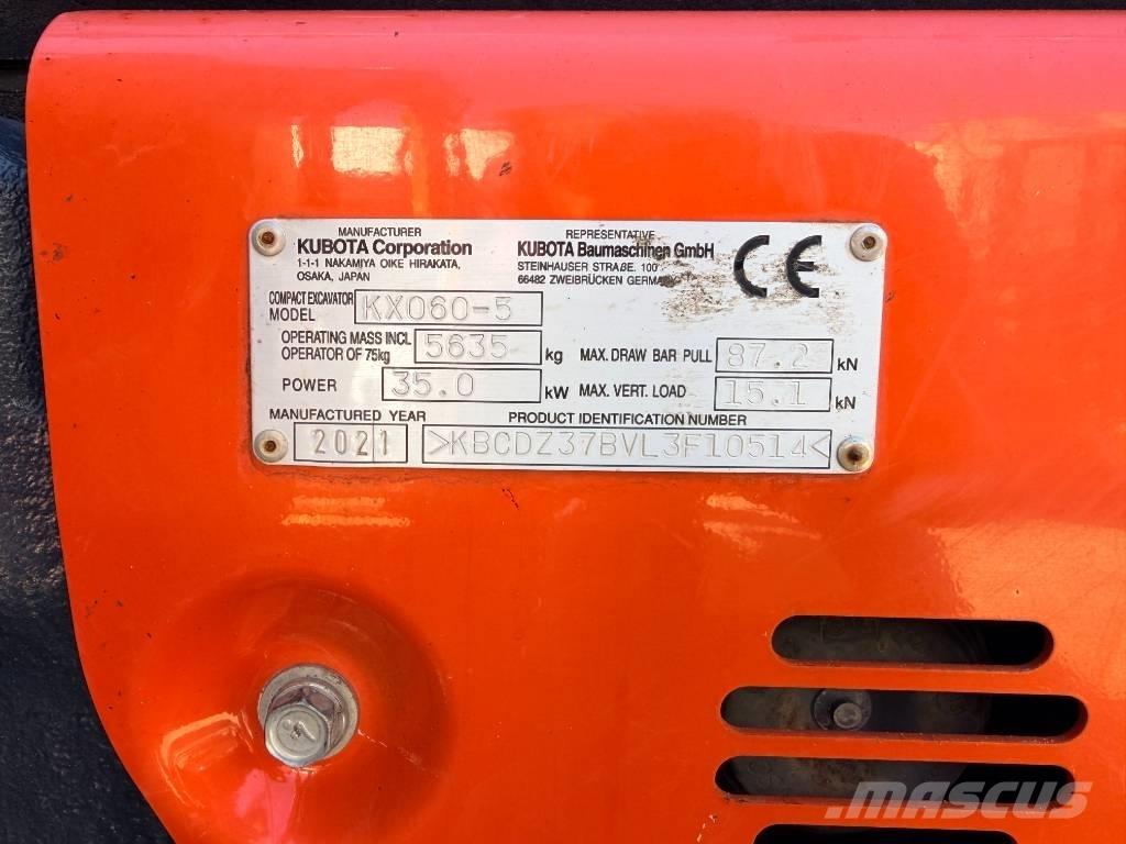 Kubota KX060-5 GLS2 Mini bageri < 7t