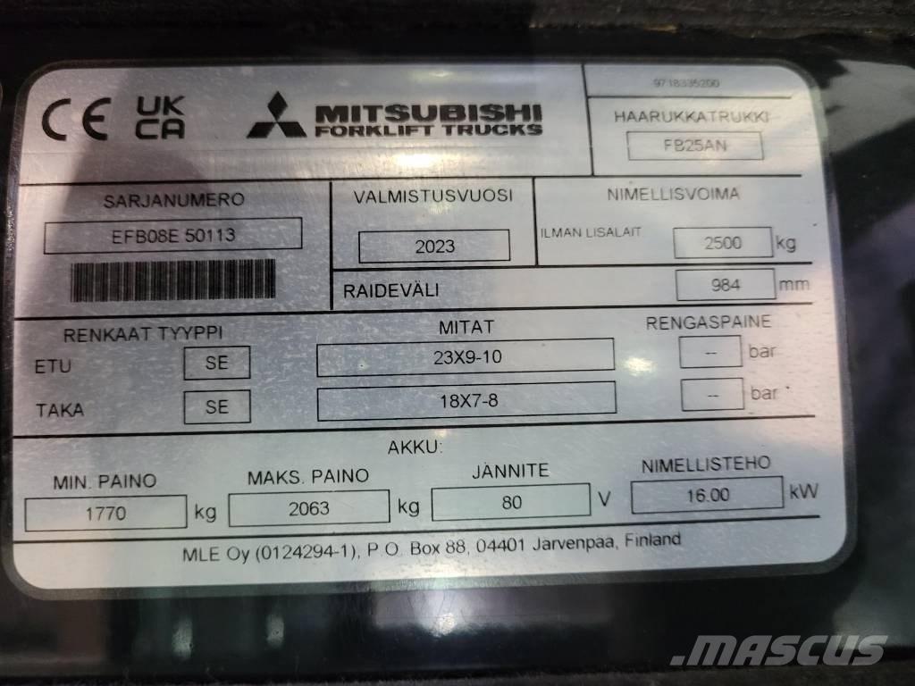 Mitsubishi FB 25 AN Električni viljuškari
