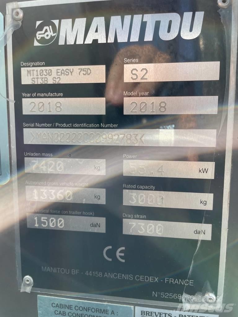 Manitou MT 1030 S Teleskopski viljuškari