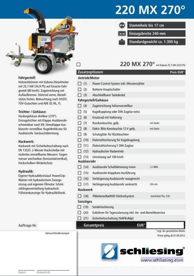 Schliesing 220 MX Drobilice drva / čiperi