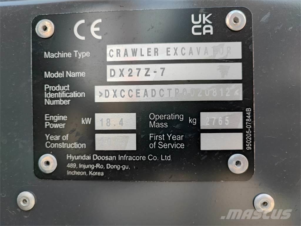 Develon DX27Z-7 Ostale poljoprivredne mašine