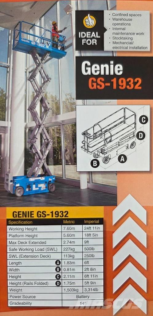 Genie GS 1932 Makazaste platforme