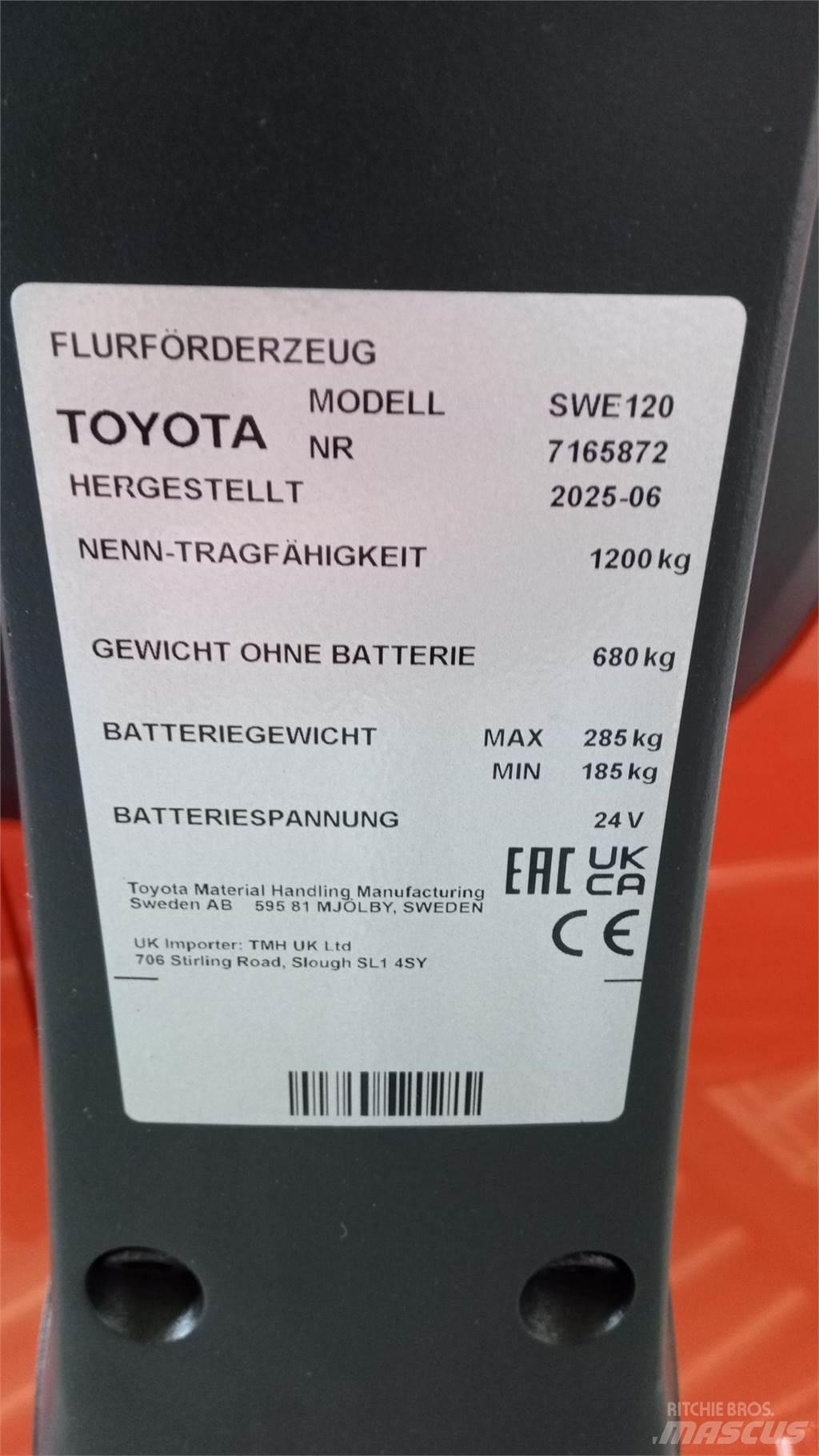 Toyota SWE120 Ručni električni viljuškar