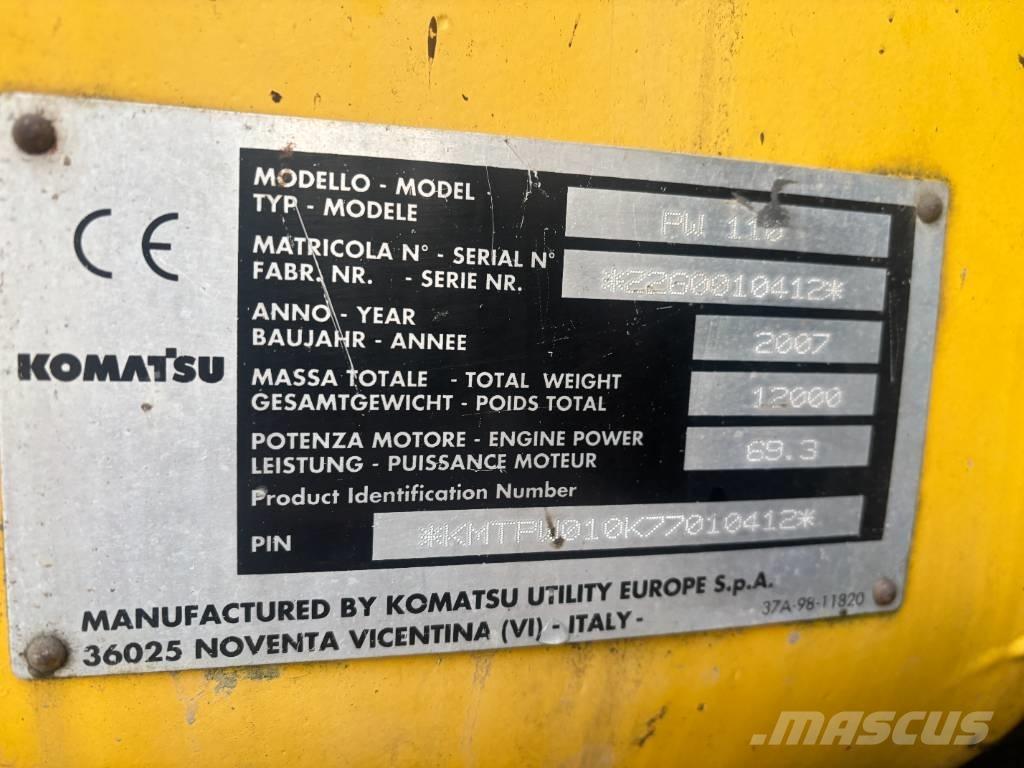 Komatsu PW 110 Bageri točkaši
