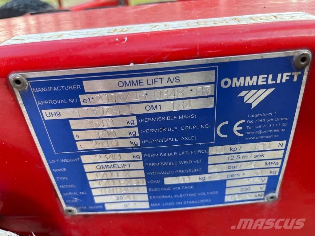 Omme 1700 EBXD Vučne prikolice se podiznom košarom