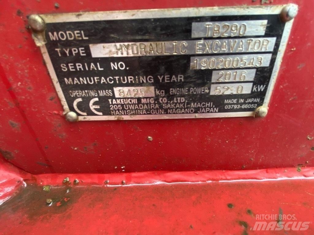 Takeuchi TB 290 Midi bageri 7t – 12t