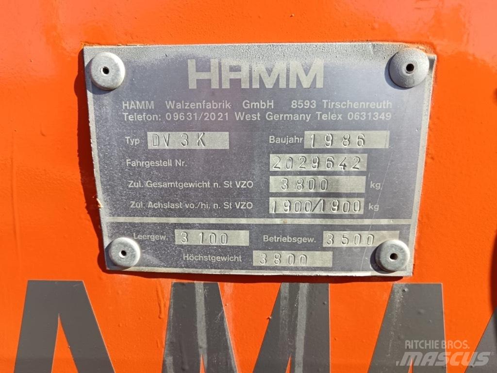 Hamm DV 3 K Valjci sa duplim bubnjem
