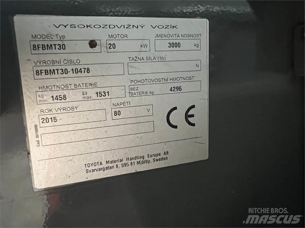 Toyota 8FBMT30 Električni viljuškari