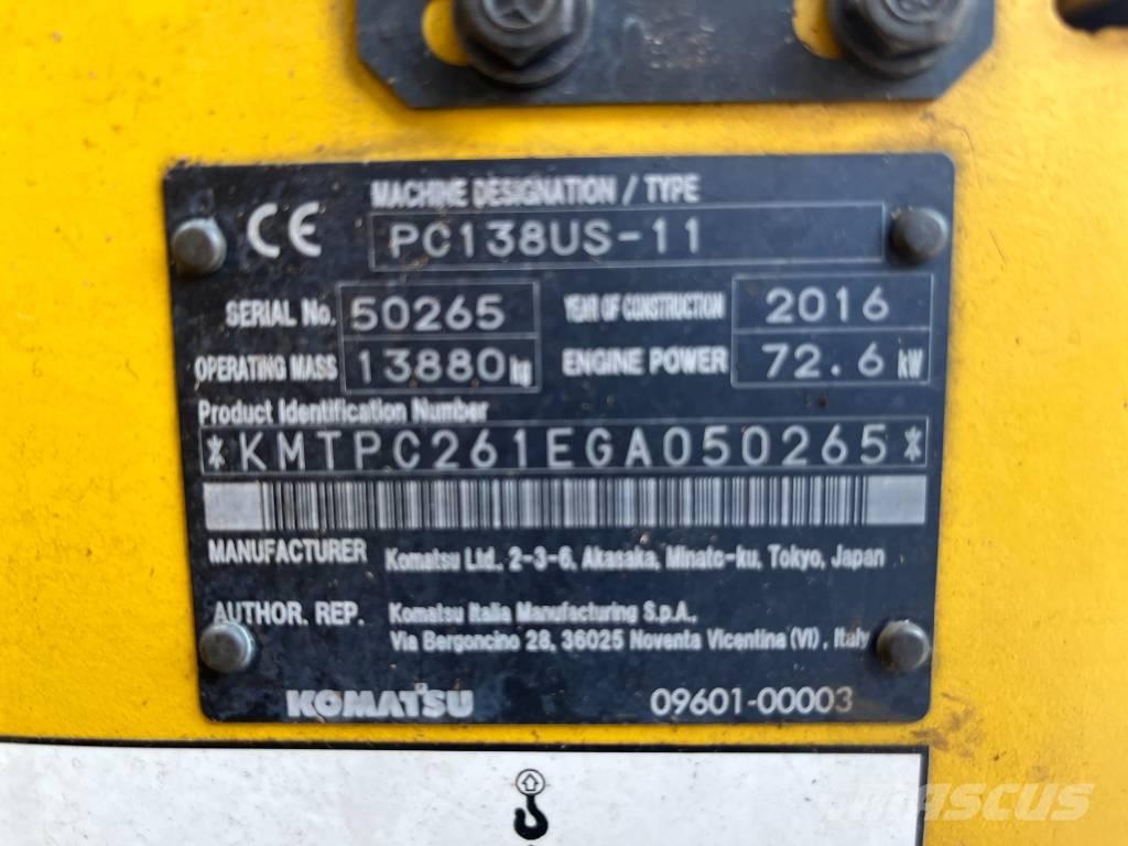 Komatsu PC 138 US-11 Bageri guseničari