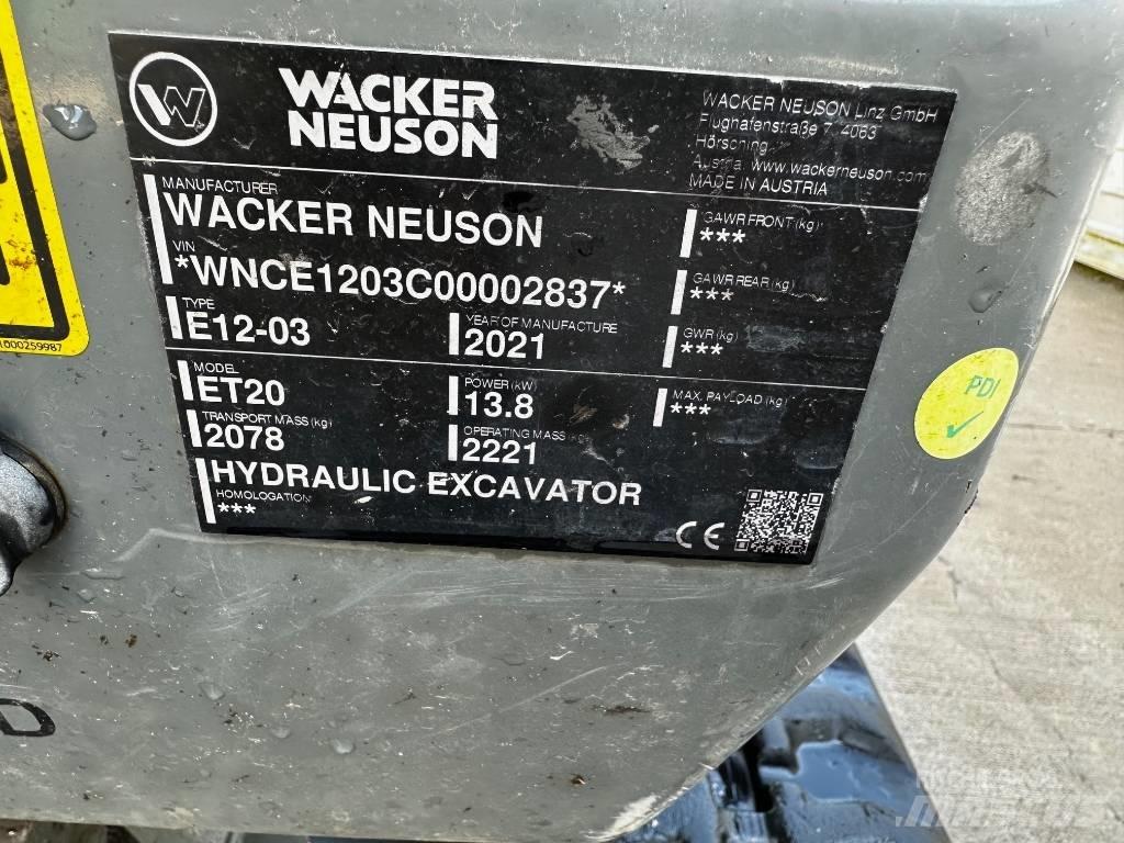 Wacker Neuson ET 20 Mini bageri < 7t