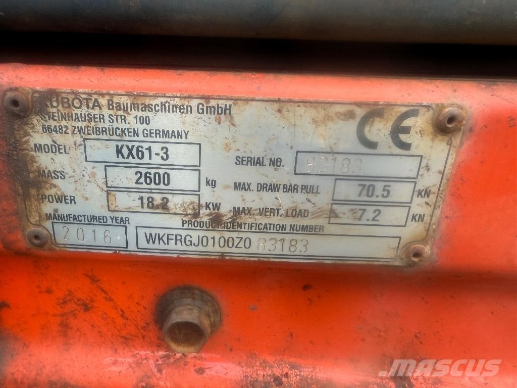Kubota KX 61-3 Mini bageri < 7t