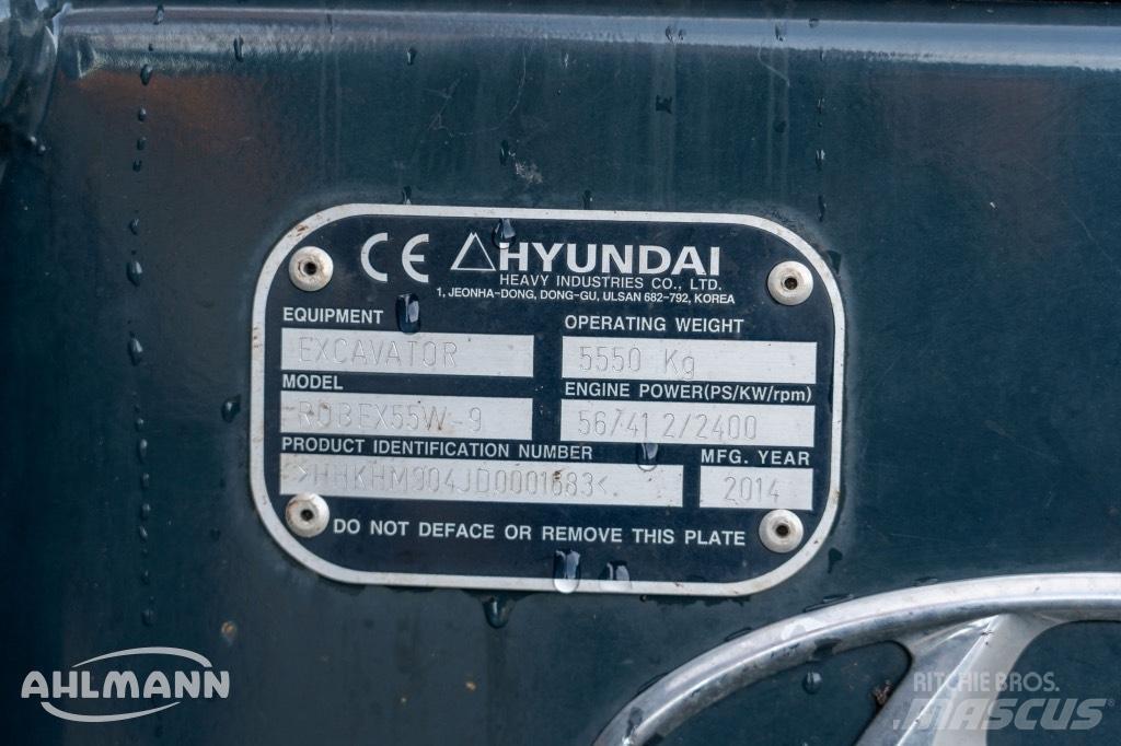 Hyundai R55W-9A Bageri točkaši