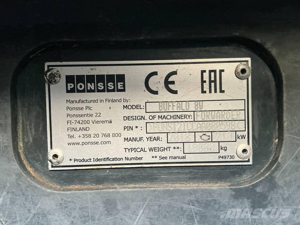 Ponsse Buffalo 8W Forvarderi