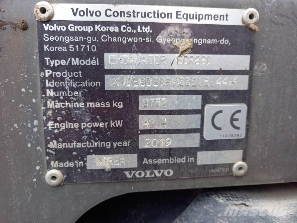 Volvo ECR 88 D Midi bageri 7t – 12t