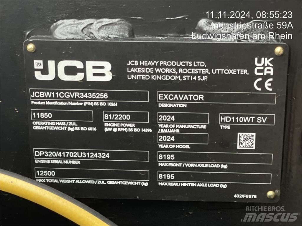 JCB HydraDig 110W Bageri točkaši