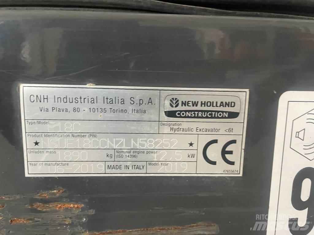 New Holland E 18 C Mini bageri < 7t