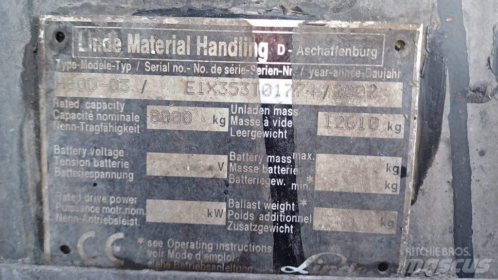 Linde H80D-03 Dizelski viljuškari