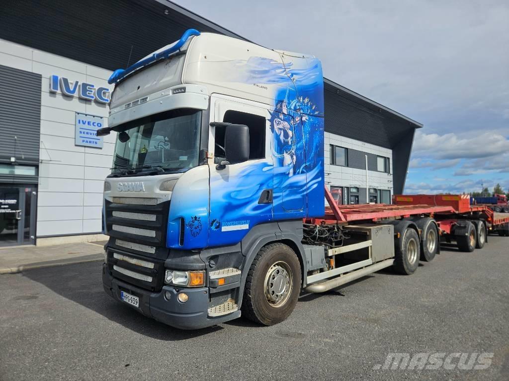 Scania R580 6x2 Rol kiper kamioni sa kukom za podizanje tereta