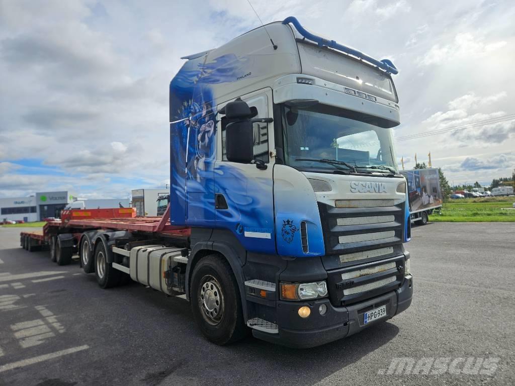 Scania R580 6x2 Rol kiper kamioni sa kukom za podizanje tereta