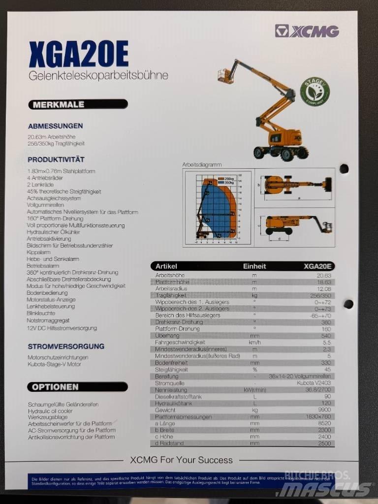 XCMG XGA 20 E Zglobne podizne platforme