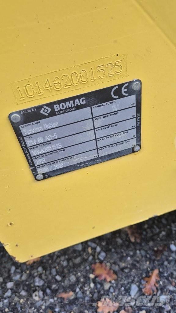 Bomag BW 80 AD-5 Valjci sa duplim bubnjem