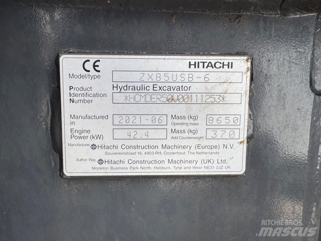 Hitachi ZX 85 US-6 Midi bageri 7t – 12t