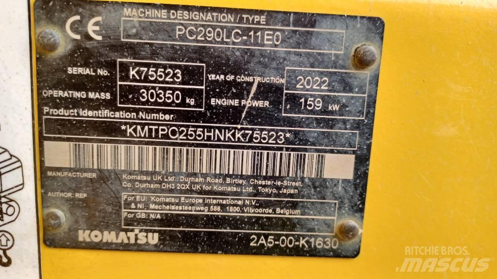 Komatsu PC 290 LC-11 Bageri guseničari
