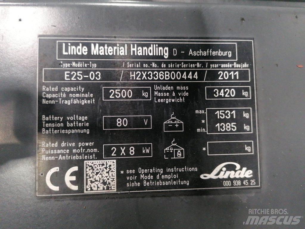 Linde E25-03 Električni viljuškari