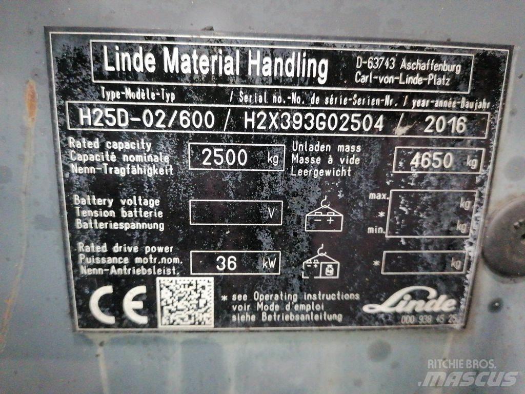 Linde H25D-02/600 Plinski viljuškari