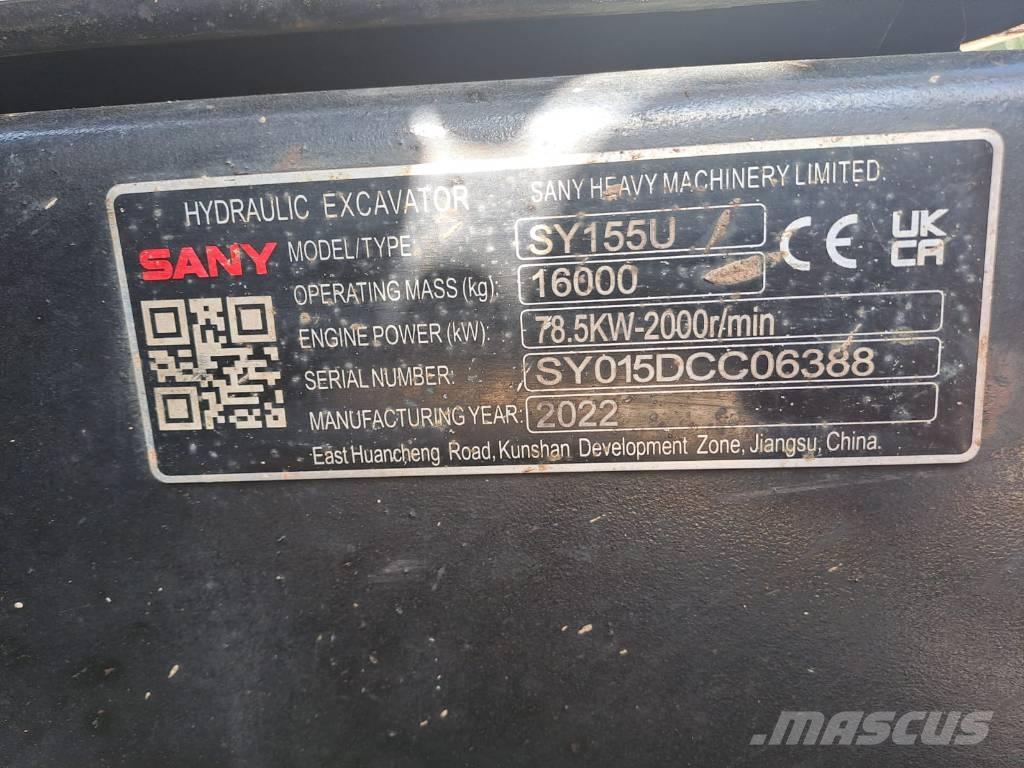 Sany SY 155 U Bageri guseničari