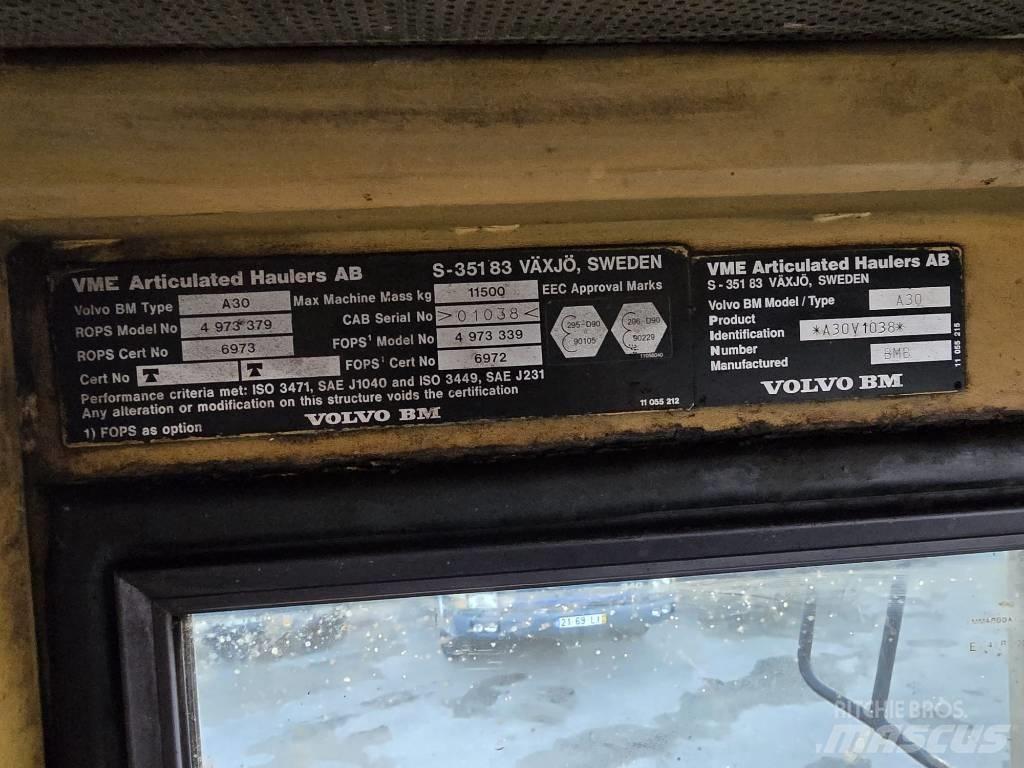 Volvo BM A30 Zglobni damperi