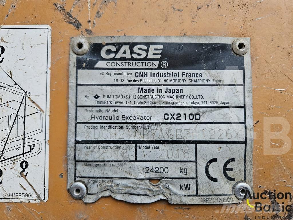 CASE CX 210 D Bageri guseničari