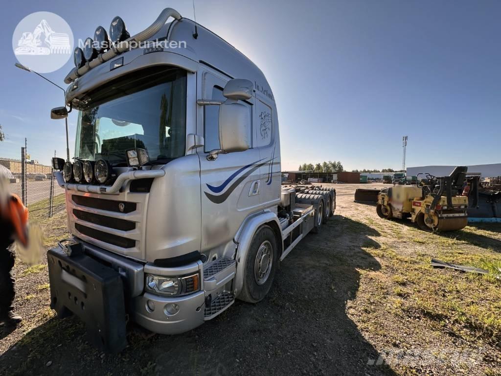 Scania G 490 Rol kiper kamioni sa kukom za podizanje tereta