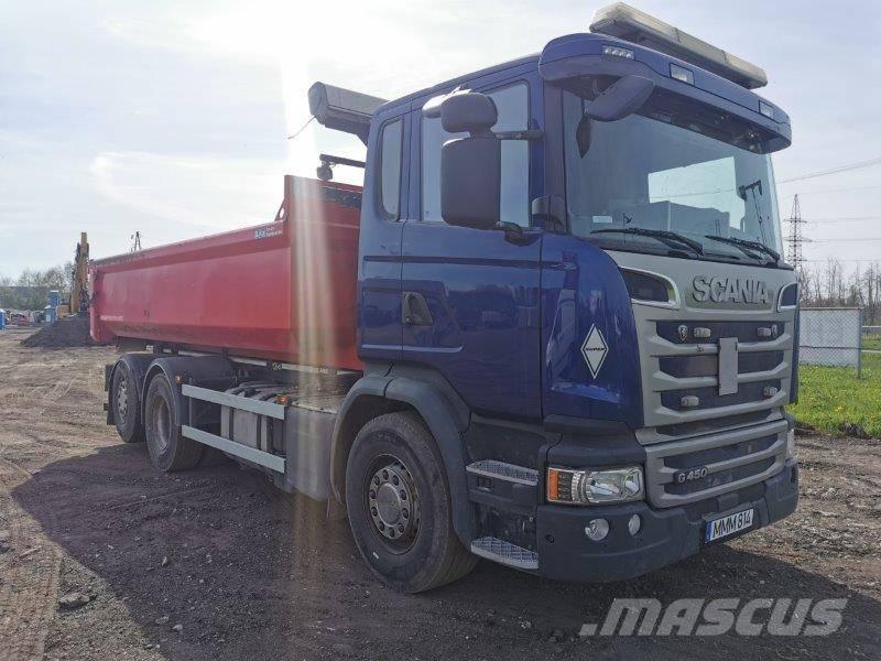Scania G 450 Rol kiper kamioni sa kukom za podizanje tereta
