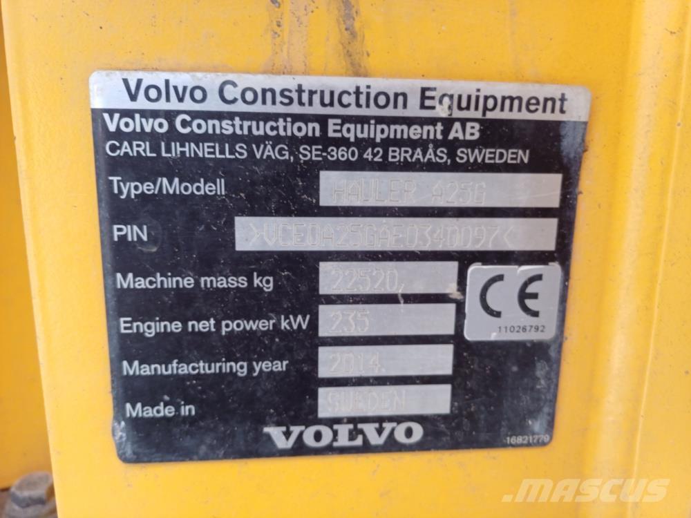 Volvo A25G Zglobni damperi
