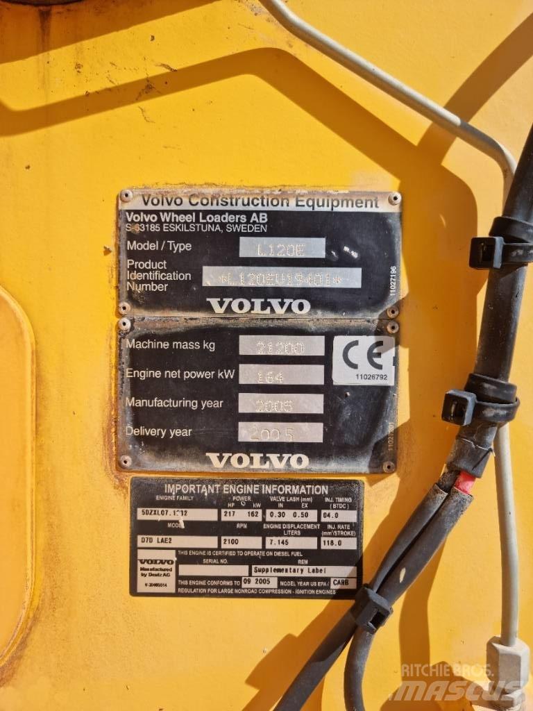 Volvo L 120 E Utovarivači na točkove