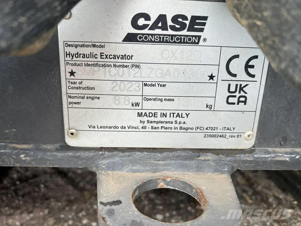 CASE CX 12 D Mini bageri < 7t