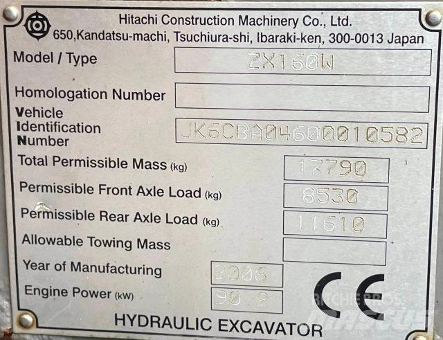 Hitachi ZX 160W Bageri točkaši