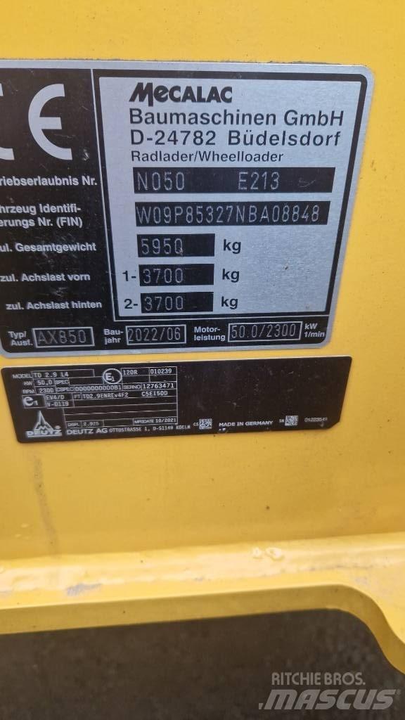 Mecalac AX 850 Utovarivači na točkove
