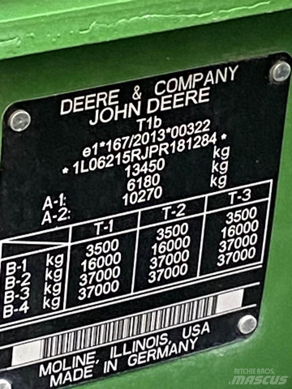 John Deere 6R 215 Traktori