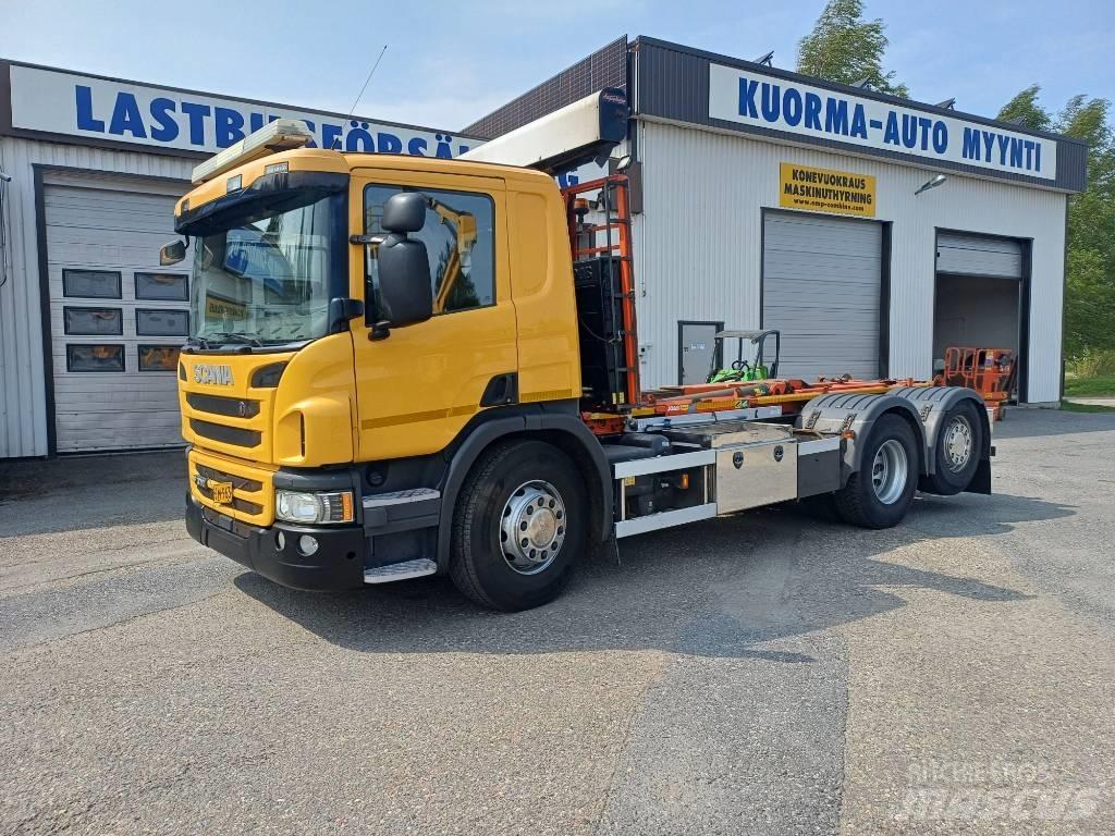 Scania P 370 Rol kiper kamioni sa kukom za podizanje tereta