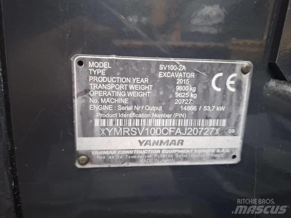 Yanmar SV 100-2A Midi bageri 7t – 12t