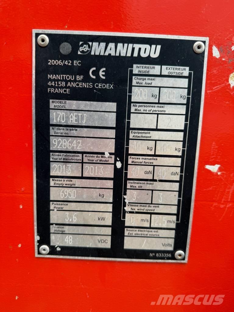 Manitou 170 AETJ Zglobne podizne platforme
