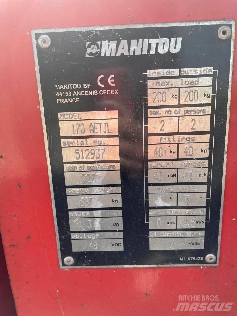 Manitou 170 AETJL Zglobne podizne platforme