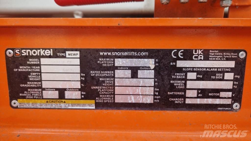 Snorkel S4740E Makazaste platforme