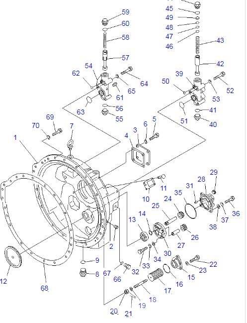 Komatsu D85A-21 Transmisija