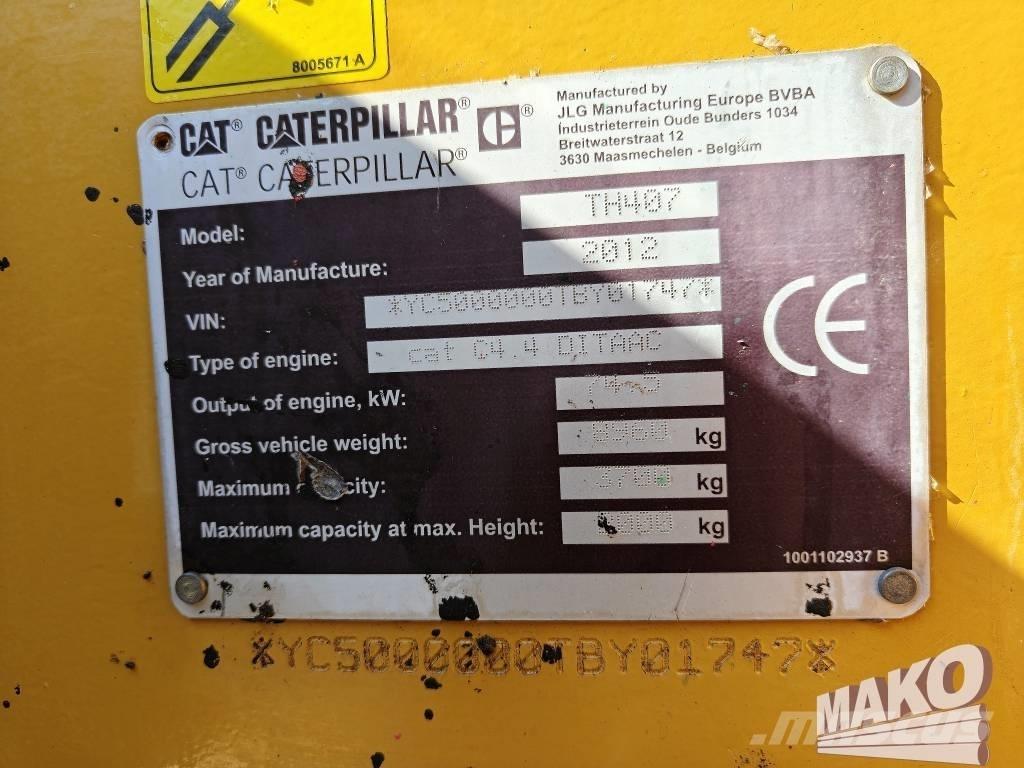 CAT TH 407 Teleskopski viljuškari