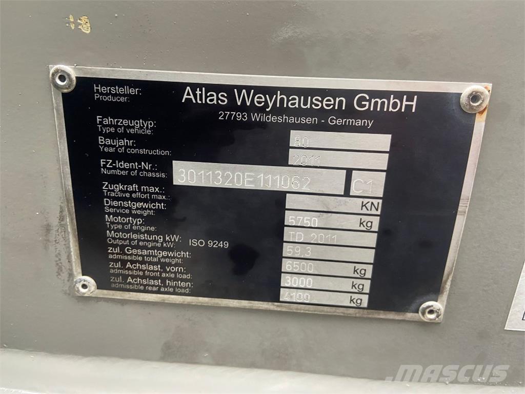 Atlas 80 Utovarivači na točkove