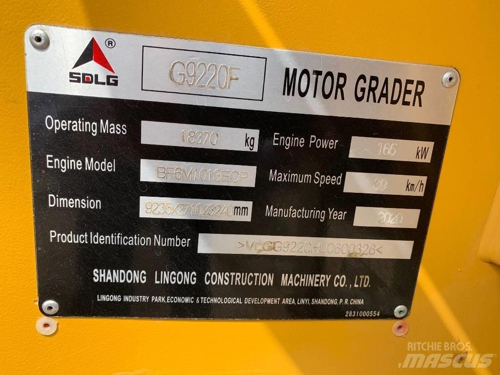 SDLG G 9220 Grejderi