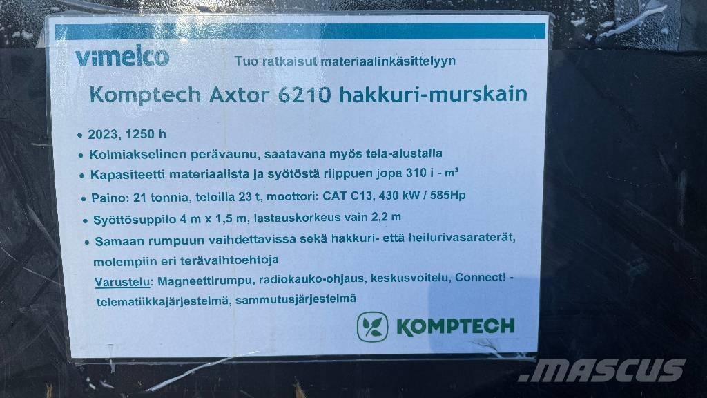 Komptech Axtor 6210 Drobilice drva / čiperi